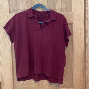cropped polo shirt